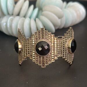 Anna Beck Large Black Onyx Cuff